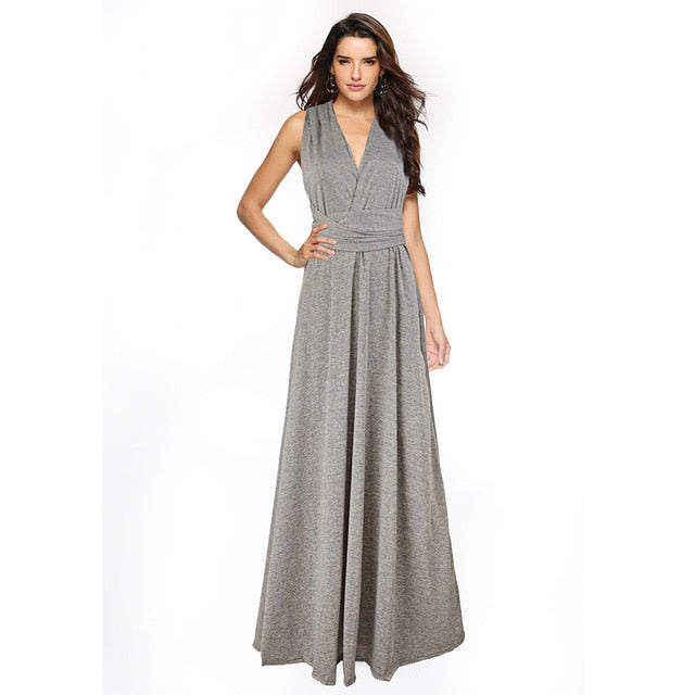 Women’s Multiway Wrap Convertible Boho Maxi  Dress