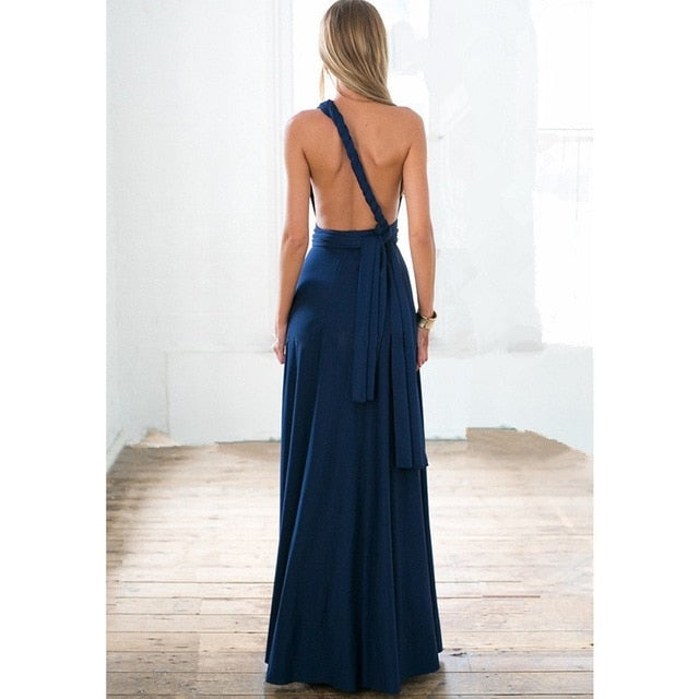 Women’s Multiway Wrap Convertible Boho Maxi  Dress