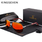 KINGSEVEN Men's Vintage Aluminum Polarized Sunglasses