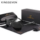 KINGSEVEN Men's Vintage Aluminum Polarized Sunglasses