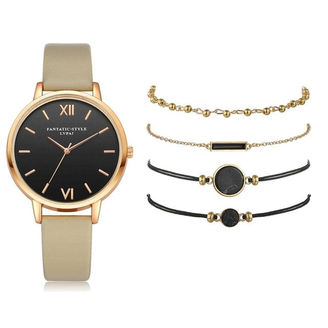 Analog Quartz Watch Set