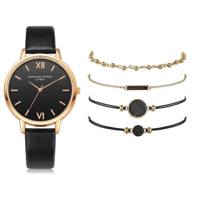 Analog Quartz Watch Set