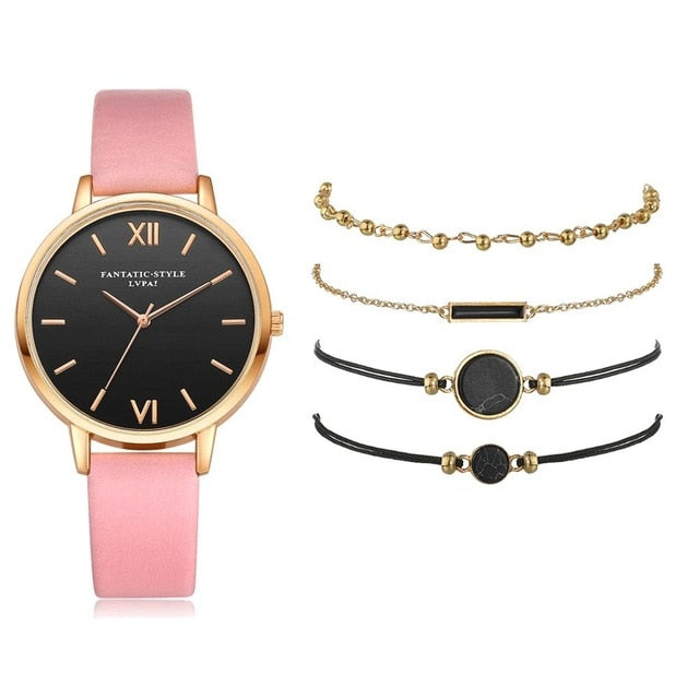 Analog Quartz Watch Set