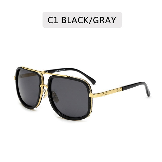 Big Frame Unisex Metal Sunglasses