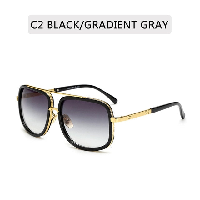 Big Frame Unisex Metal Sunglasses