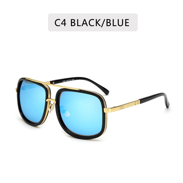 Big Frame Unisex Metal Sunglasses