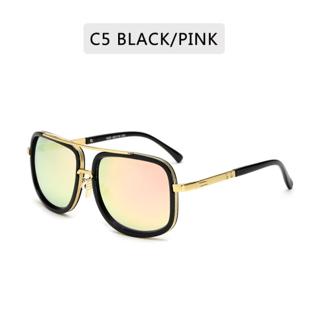 Big Frame Unisex Metal Sunglasses