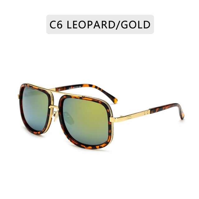 Big Frame Unisex Metal Sunglasses