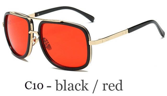 Big Frame Unisex Metal Sunglasses