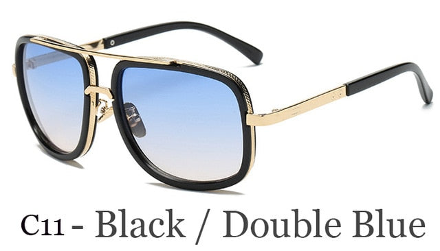 Big Frame Unisex Metal Sunglasses