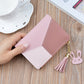 Geometric Women Cute Pink Wallets Pocket Purse Card Holder Patchwork Wallet Lady Female Fashion Short Coin Burse Money Bag.