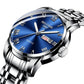 Men's Stainless Steel Luminous Quartz Watch