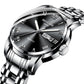 Men's Stainless Steel Luminous Quartz Watch