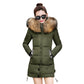 Women's Long  Fur Collar Winter Coat