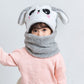 Winter Children Hat Plus Fleece Kids Caps Cartoon Hat For Girls Boys Scarf Thicken Cap Newborn Photography Baby Stuff