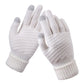 Women Winter Touch Screen Gloves Thicken Warm Knitted Stretch Gloves Imitation Wool Full Finger Outdoor Skiing Gloves