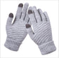 Women Winter Touch Screen Gloves Thicken Warm Knitted Stretch Gloves Imitation Wool Full Finger Outdoor Skiing Gloves