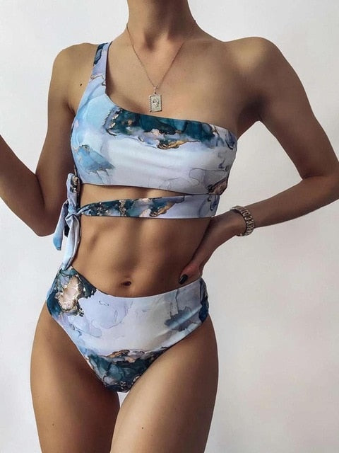 Women's Sexy Marble Swimsuit