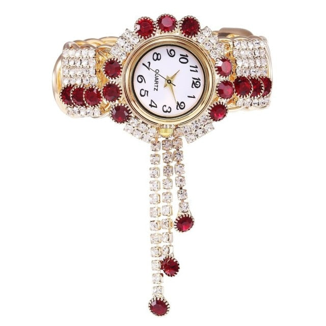 Top Brand Luxury Rhinestone Bracelet Watch Women’s Watches Ladies Wristwatch Relogio Feminino Reloj Mujer Montre Femme Clock