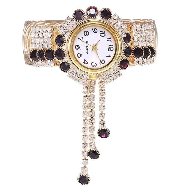 Top Brand Luxury Rhinestone Bracelet Watch Women’s Watches Ladies Wristwatch Relogio Feminino Reloj Mujer Montre Femme Clock