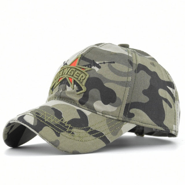 Men's Army Camouflage Brazil Flag Cap