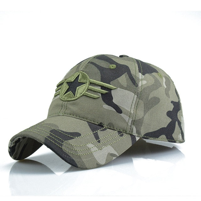 Men's Army Camouflage Brazil Flag Cap