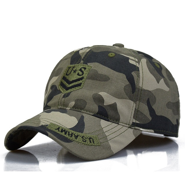 Men's Army Camouflage Brazil Flag Cap