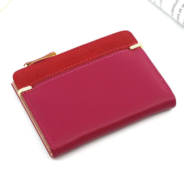 Womens Wallet Short Women Coin Purse Fashion Wallets For Woman Card Holder Small Ladies Wallet Female Hasp Mini Clutch For Girl.