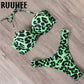 Women’s Leopard Brazilian Bikini Set