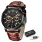 Men’s Casual Leather Chronograph Watch