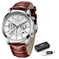 Men’s Casual Leather Chronograph Watch