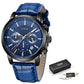 Men’s Casual Leather Chronograph Watch