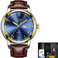 Men’s Casual Leather Chronograph Watch