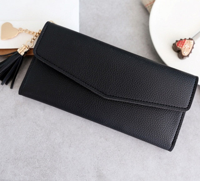 Women Wallets Phone Clutch Bag Purses Long Wallets For Girl Ladies Money Coin Pocket Card Holder Tassel Wallets 2021 New.