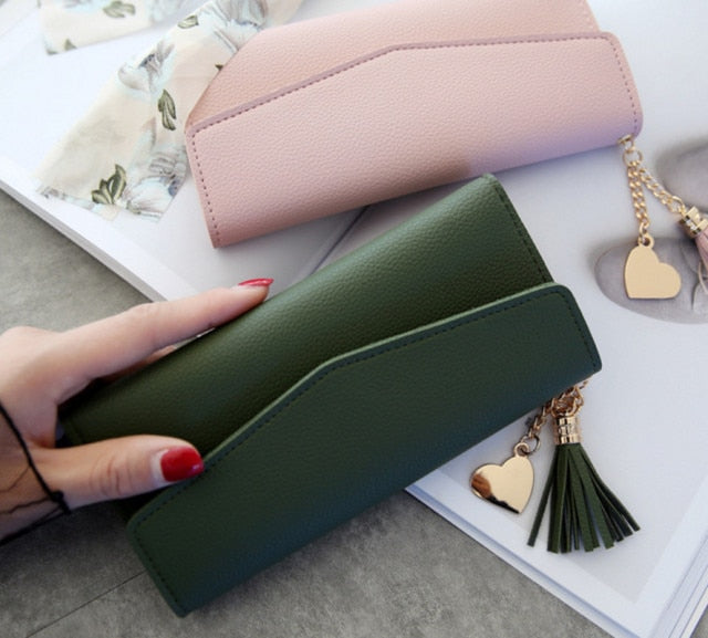 Women Wallets Phone Clutch Bag Purses Long Wallets For Girl Ladies Money Coin Pocket Card Holder Tassel Wallets 2021 New.