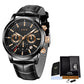 Men’s Casual Leather Chronograph Watch