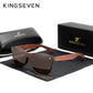 Men's KINGSEVEN Natural Wooden Sunglasses