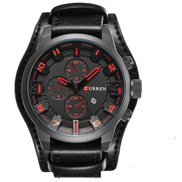 Sport Military Leather Men's Watch