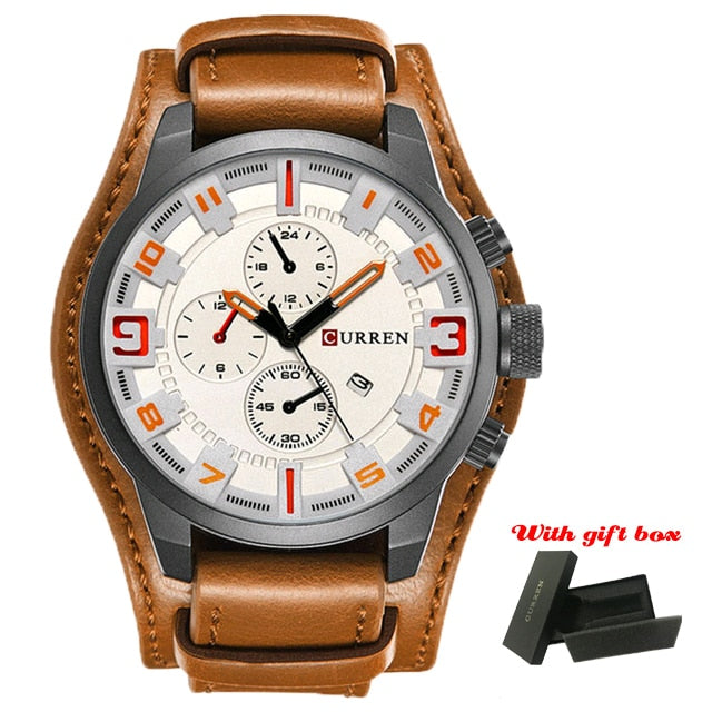 Sport Military Leather Men's Watch