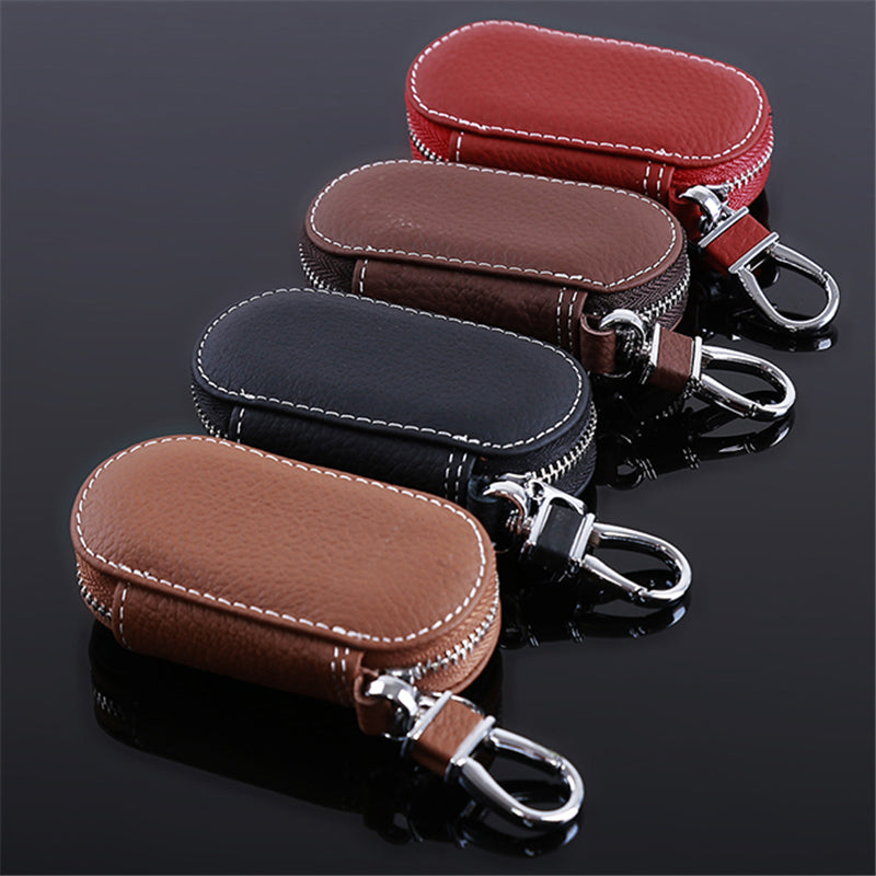 Unisex Leather Car Key Pouch