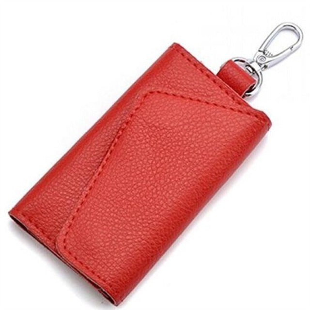 Unisex Leather Car Key Pouch