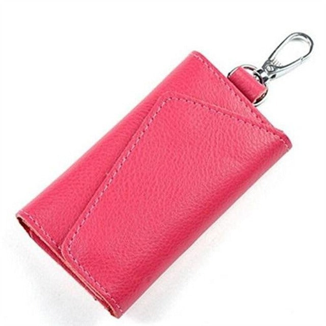 Unisex Leather Car Key Pouch