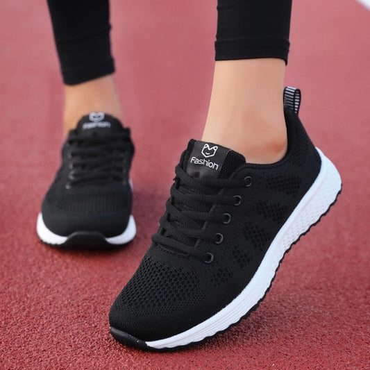 Women’s Lace-Up Mesh Sneakers