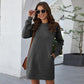 Women's O Neck Mini Dress