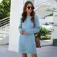 Women's O Neck Mini Dress