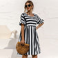 Women's Striped Print Dress