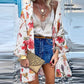 Summer Open Front Bohemian Floral Printed blouse