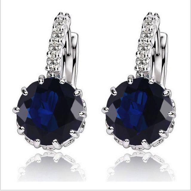 Women's Vintage Crystal Stud Earrings