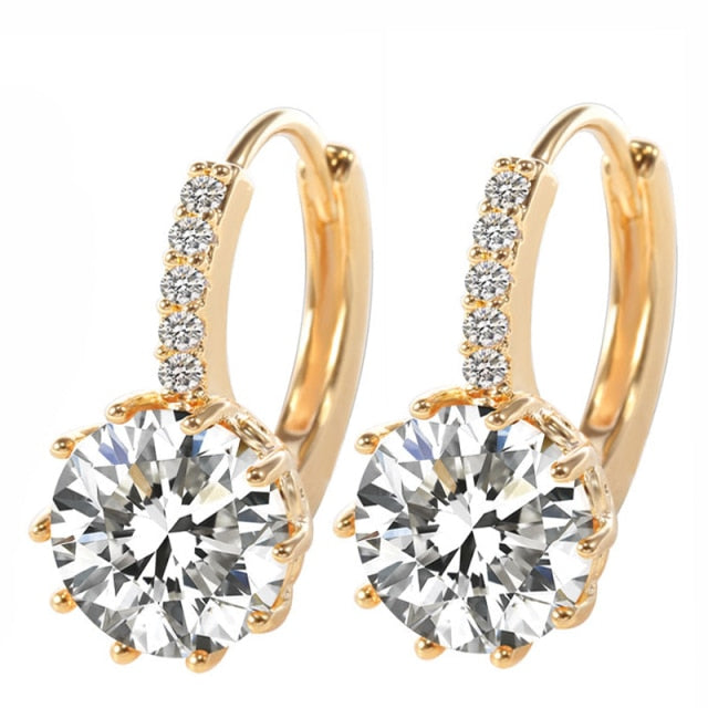 Women's Vintage Crystal Stud Earrings