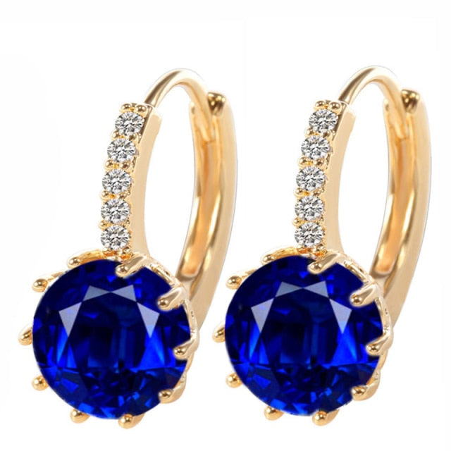 Women's Vintage Crystal Stud Earrings